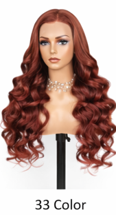 Light Blonde Brazilian Hair 24' Glueless HD Lace Transparent Swiss Closure Silky Straight Wig