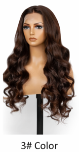 Light Blonde Brazilian Hair 24' Glueless HD Lace Transparent Swiss Closure Silky Straight Wig