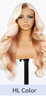 Light Blonde Brazilian Hair 24' Glueless HD Lace Transparent Swiss Closure Silky Straight Wig